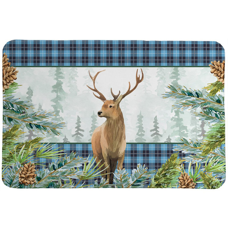 The Holiday Aisle® Deer Bath Rug Wayfair